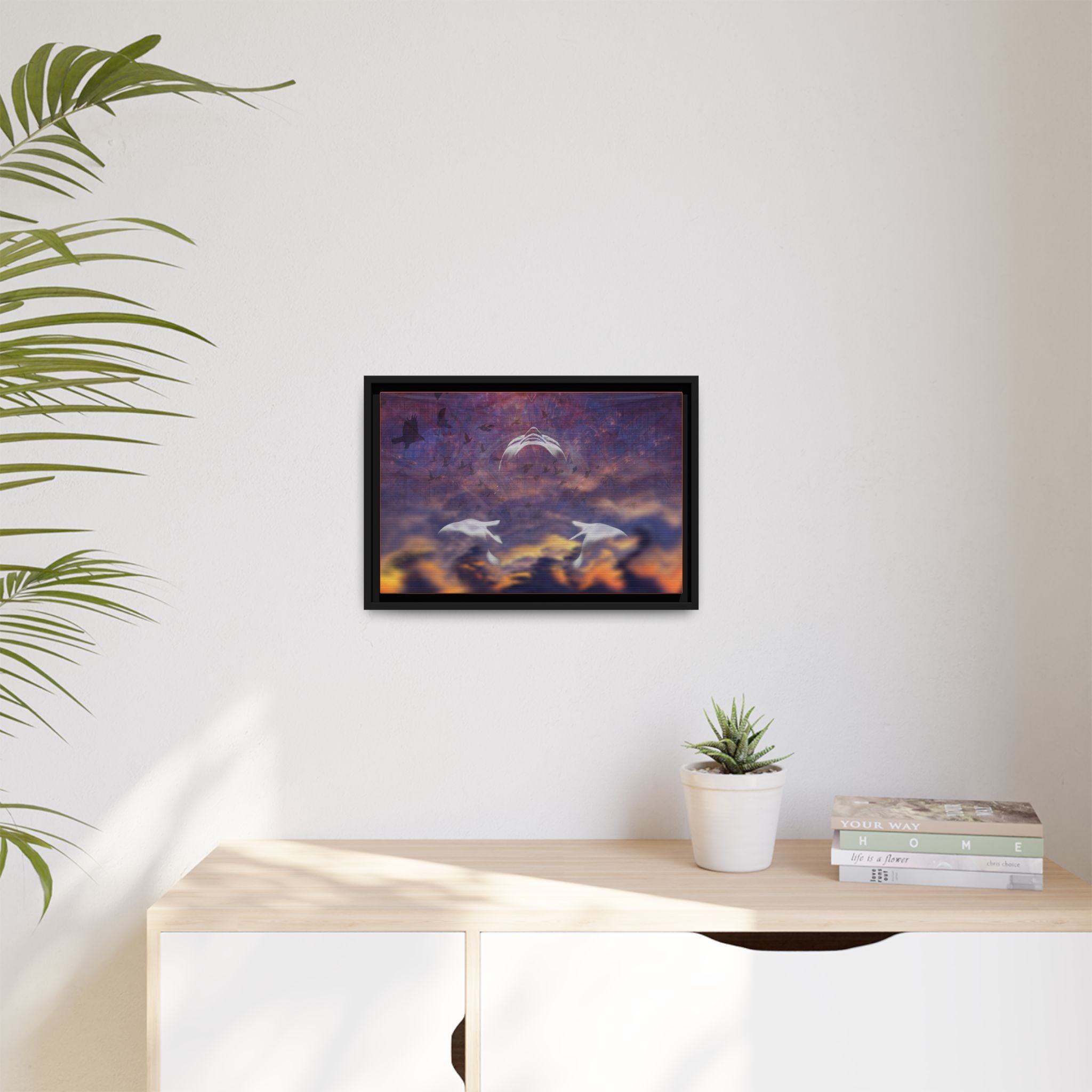 Becoming Matte Framed Canvas