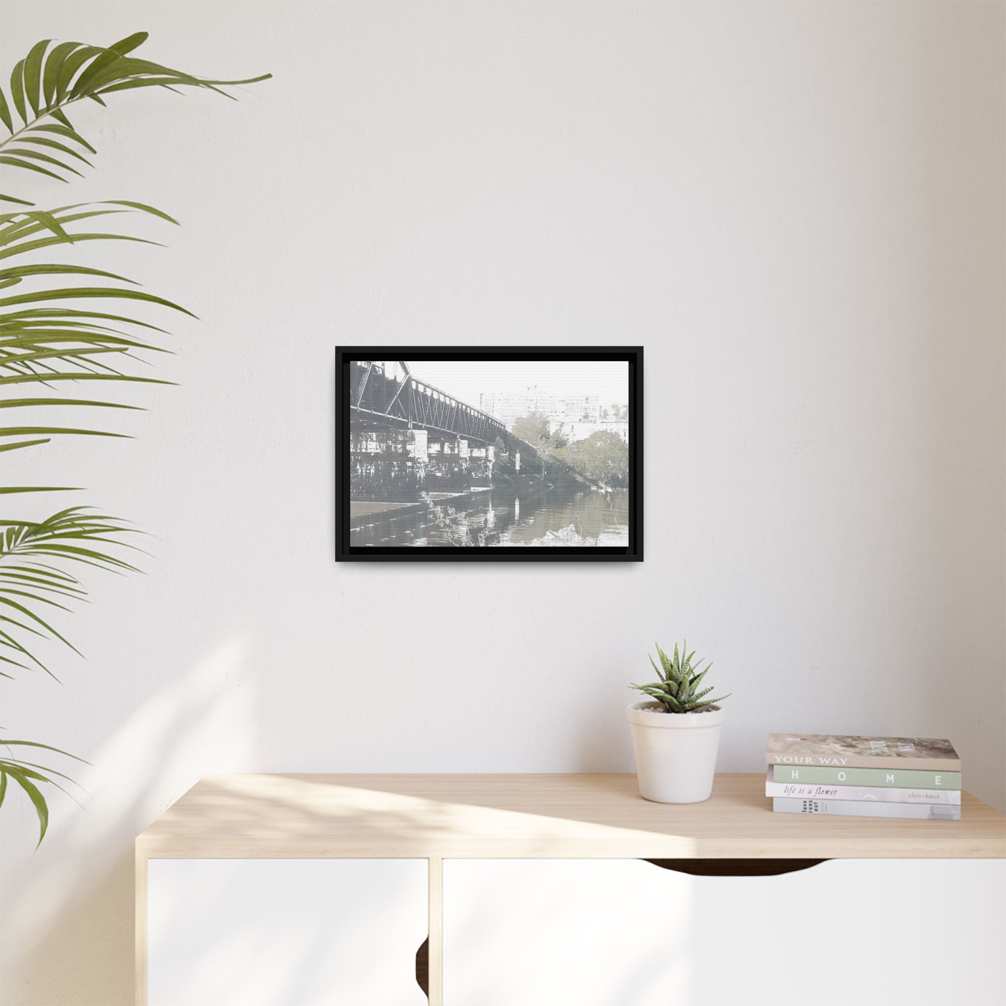 Urban Bridge Canvas (Framed)