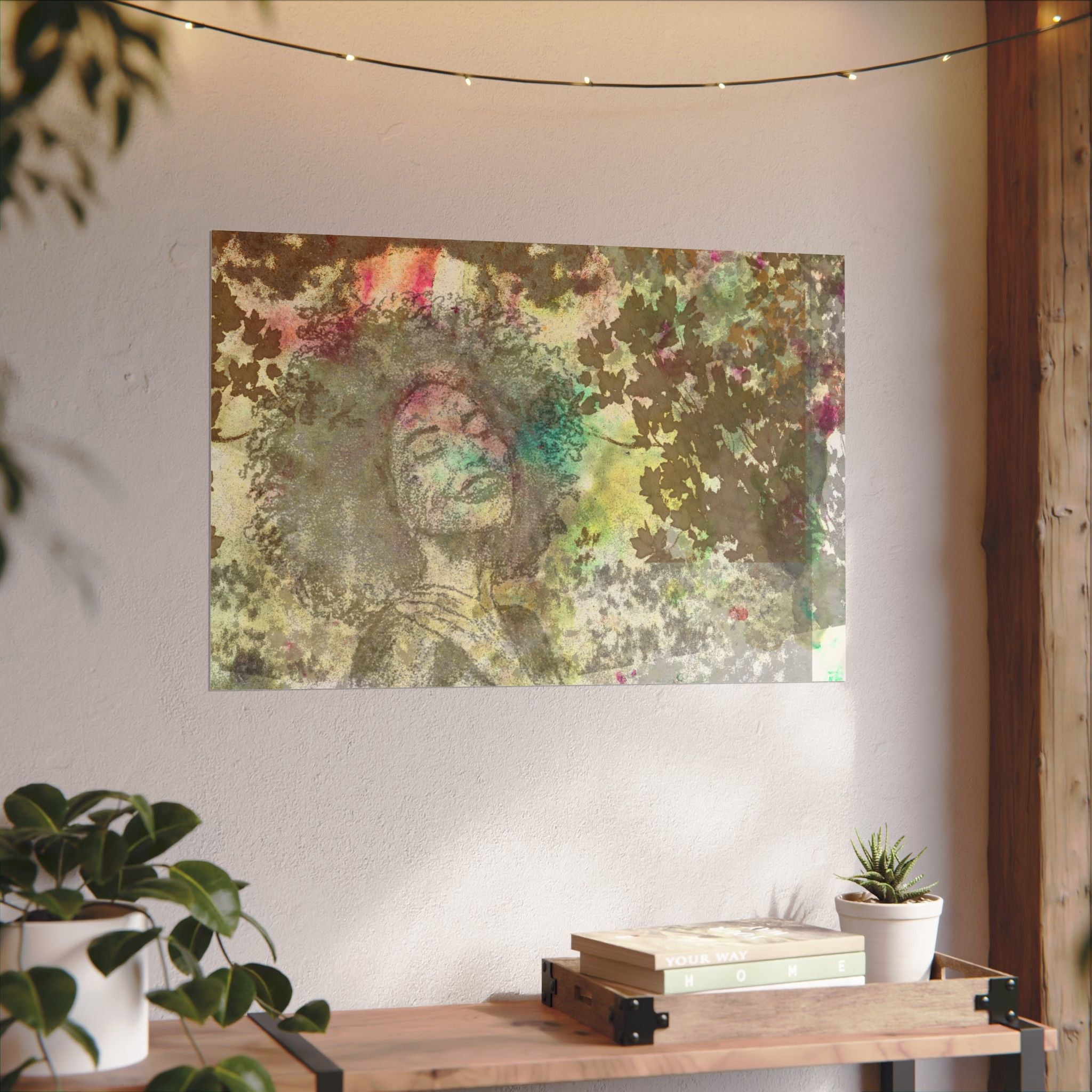 Joy Watercolor Poster — Textured Matte Art Print
