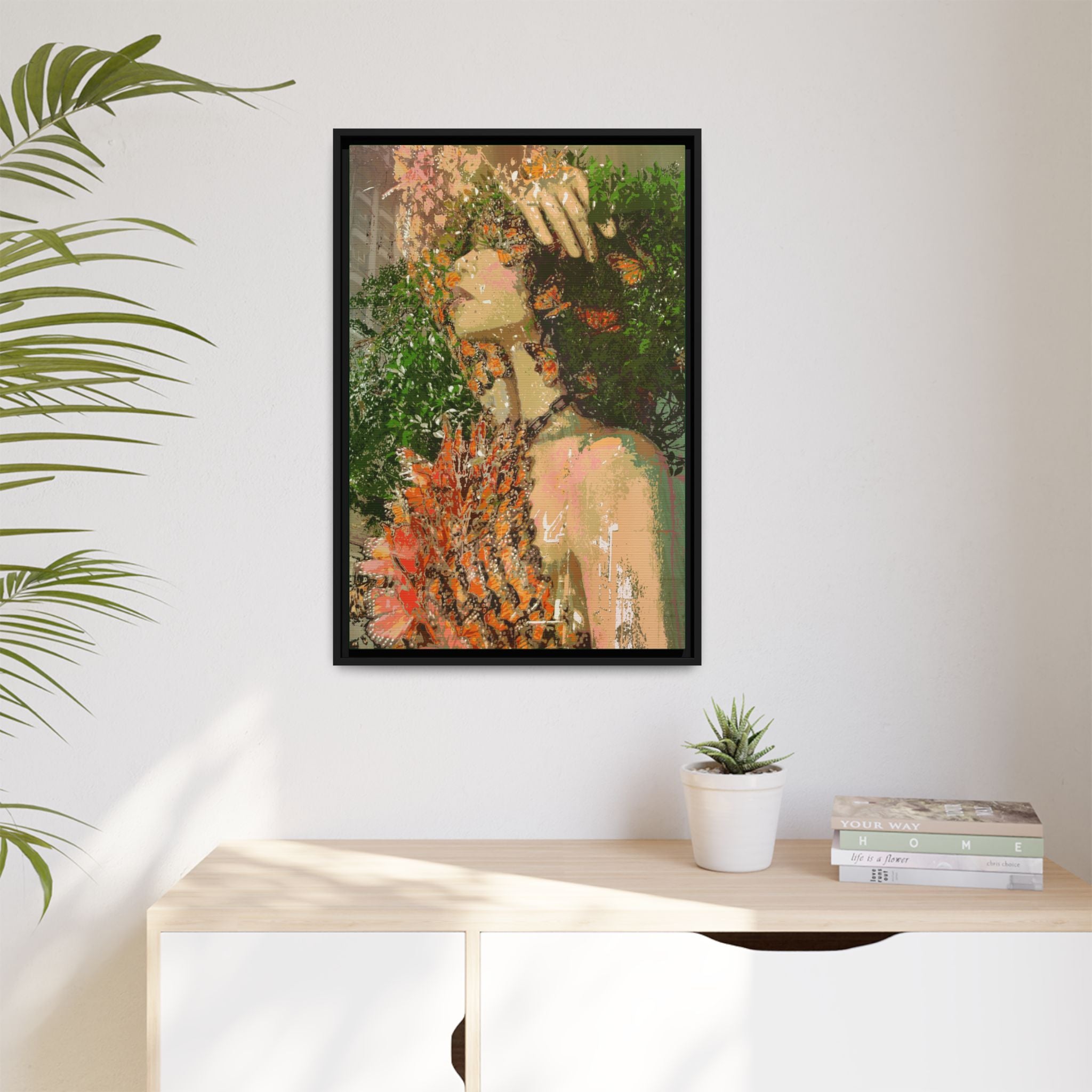 Green Goddess Matte Canvas (Framed)