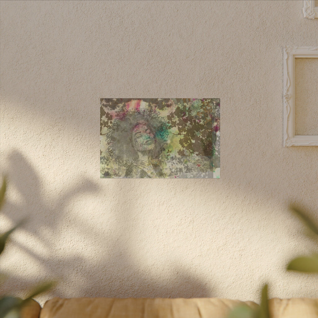 Joy Watercolor Poster — Textured Matte Art Print