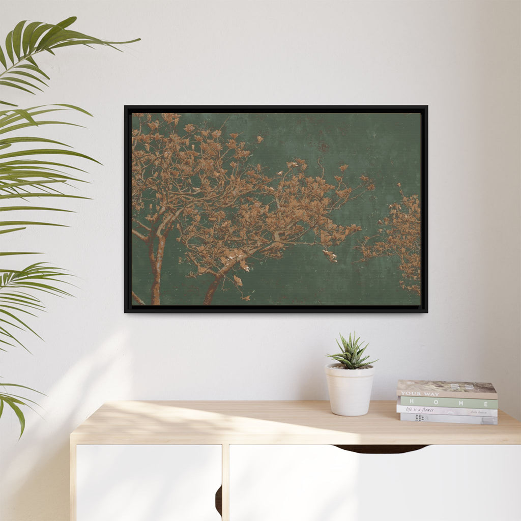 Golden Magnolia Canvas (Framed)