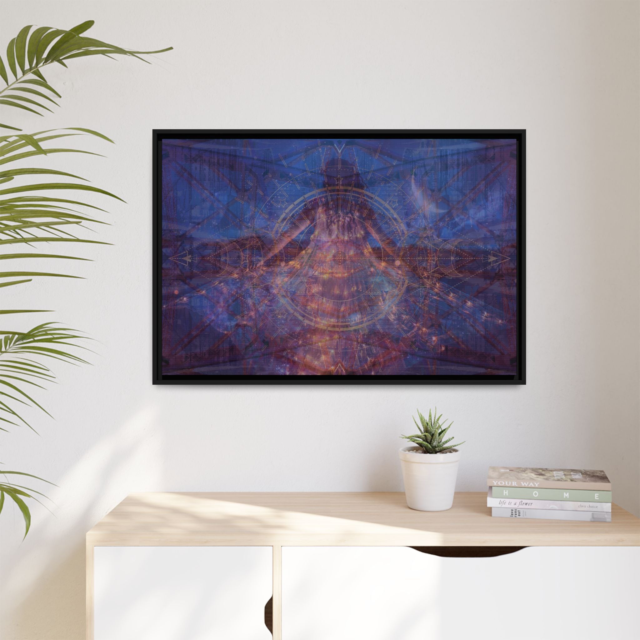 Midnight Sun Matte Canvas (Framed)