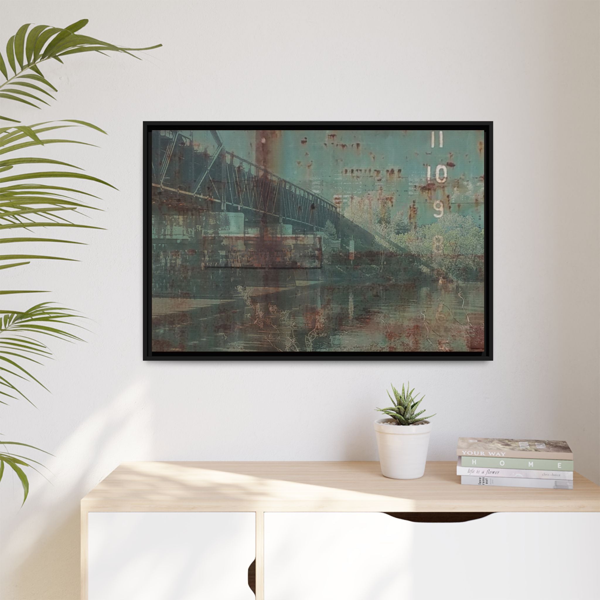 Urban River Rust Matte Canvas (Framed)