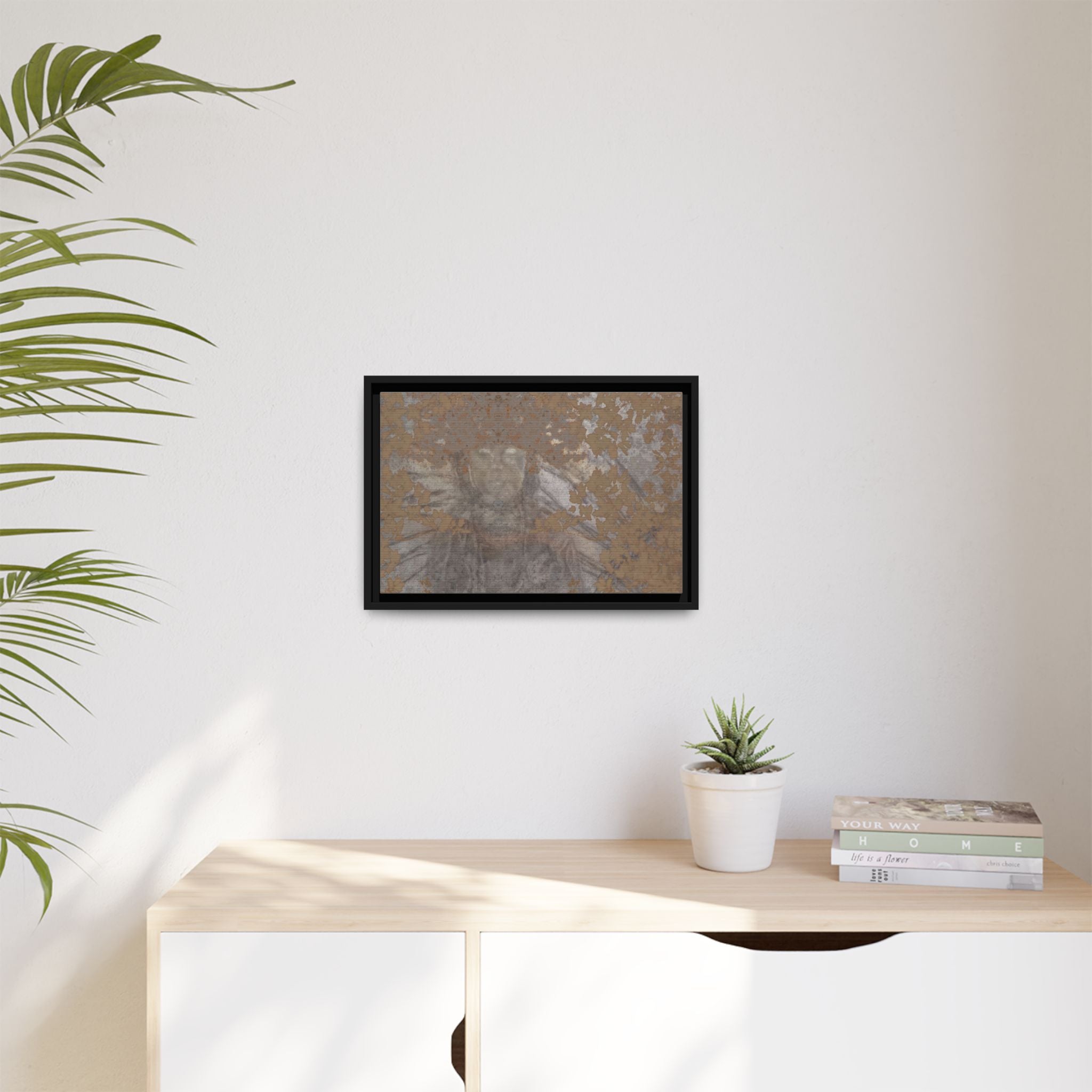 Quan Yin Metallic Canvas (Framed)