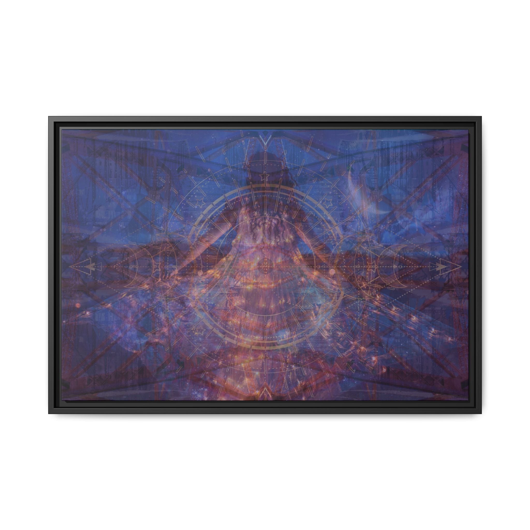 Midnight Sun Matte Canvas (Framed)