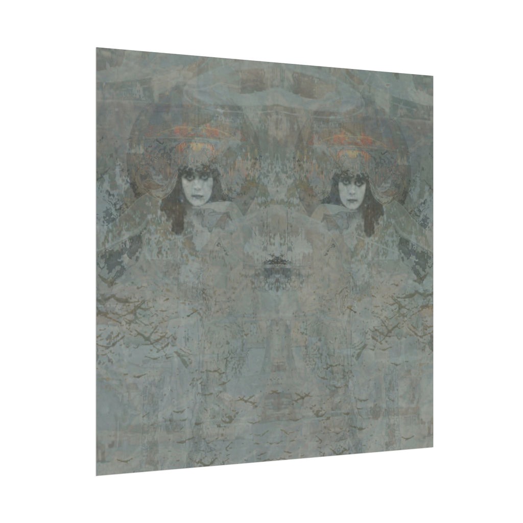 Winter Wonder Textured Watercolor Matte Poster Art Print