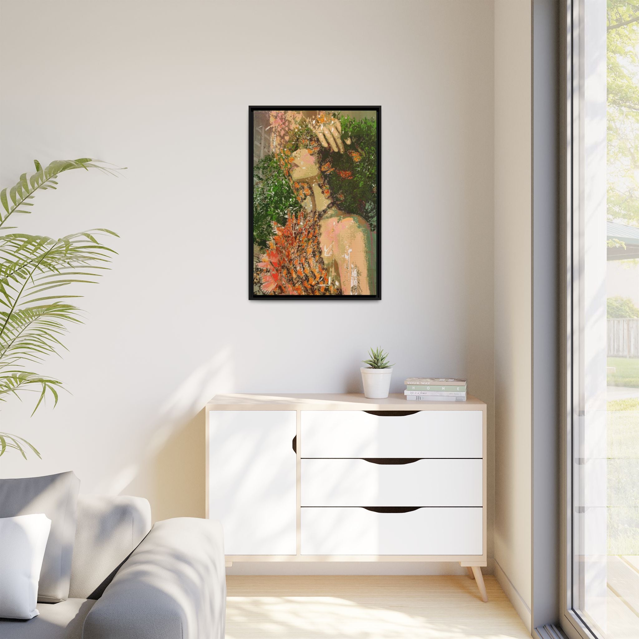 Green Goddess Matte Canvas (Framed)