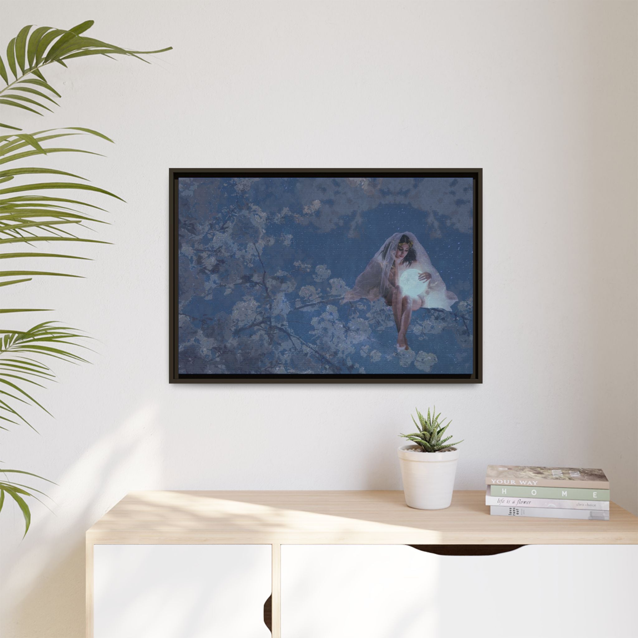 Blue Moon Canvas (Framed)