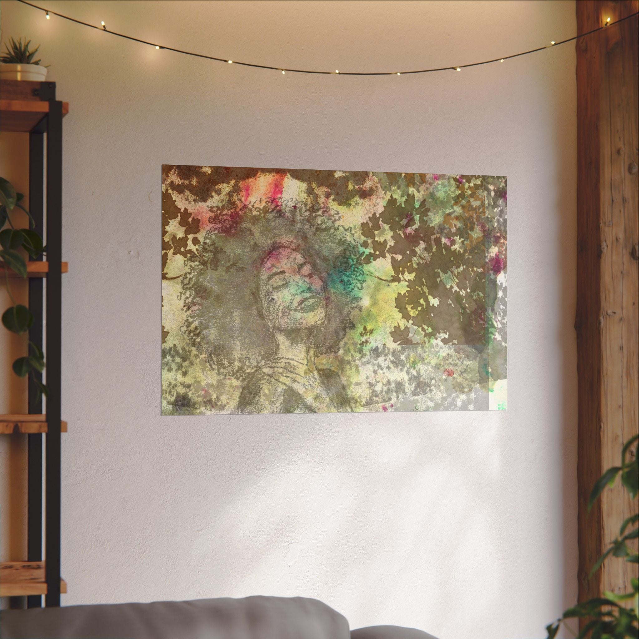 Joy Watercolor Poster — Textured Matte Art Print