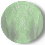 Green Leaf China Plates