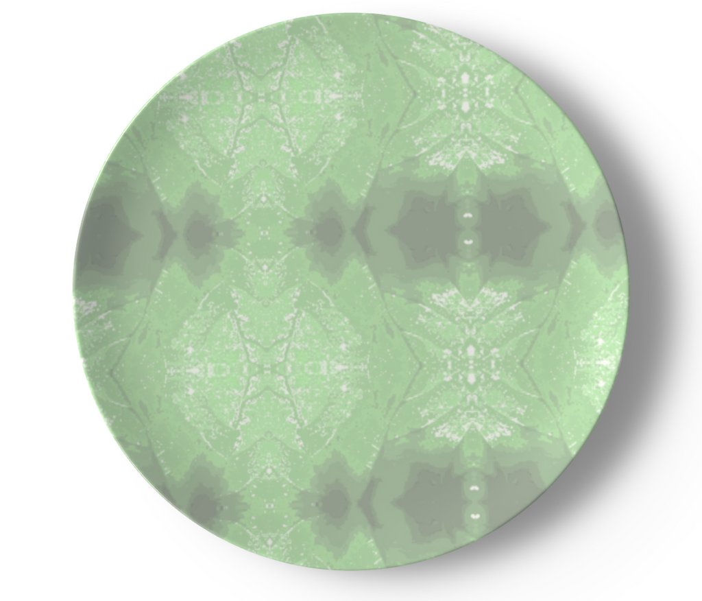 Green Leaf China Plates