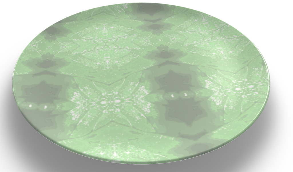 Green Leaf China Plates
