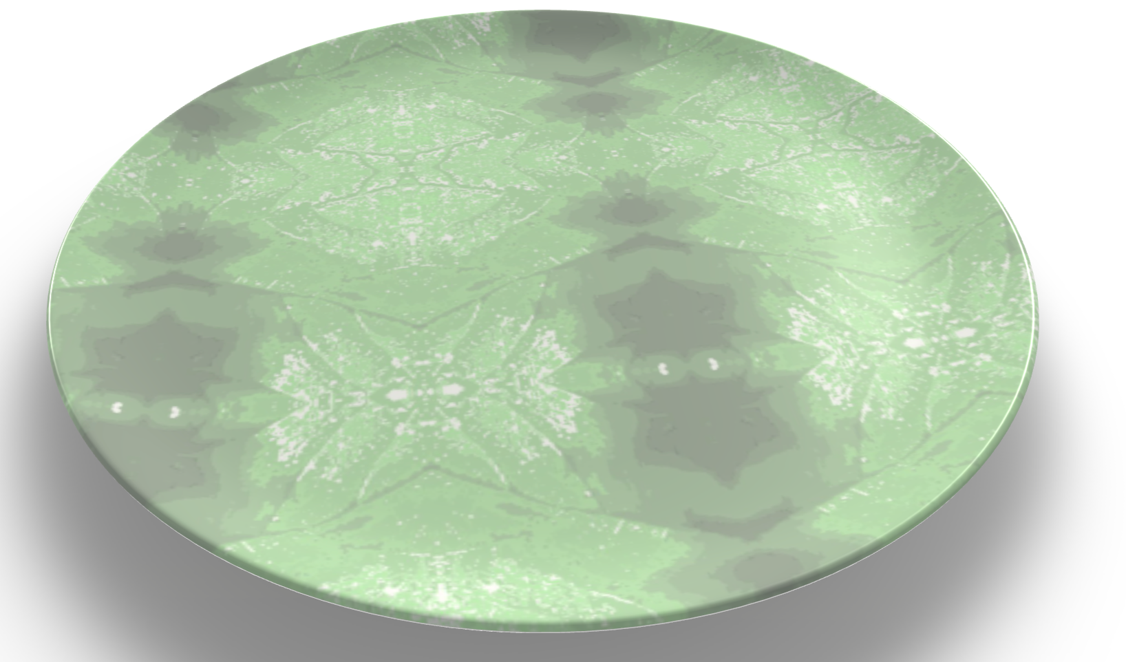 Green Leaf China Plates