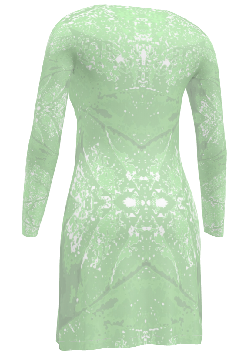 Green Leaf Ladies Cardigan LONG