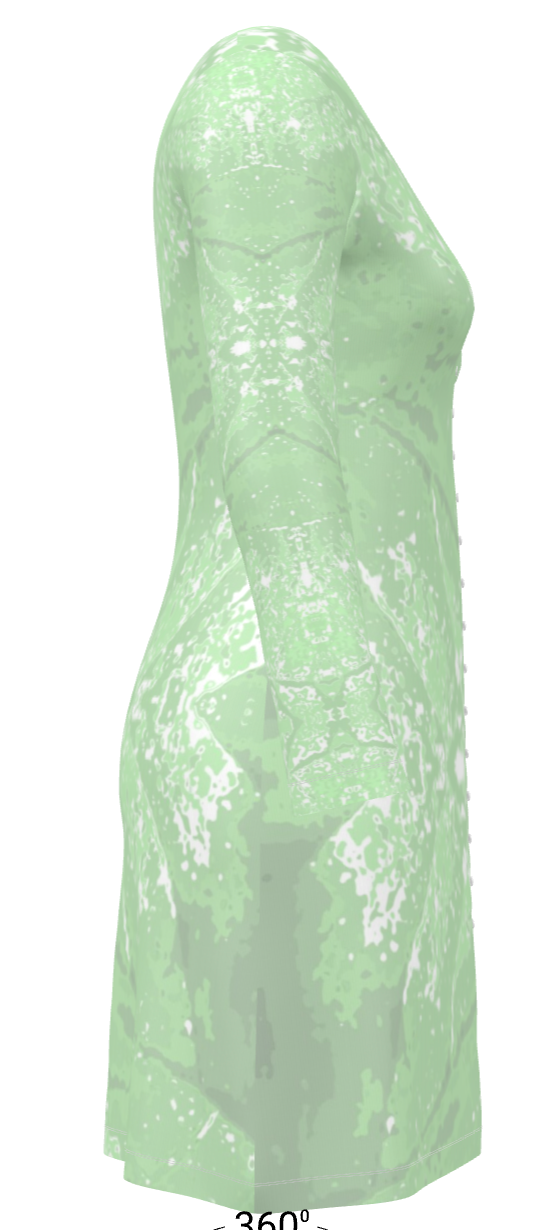 Green Leaf Ladies Cardigan LONG