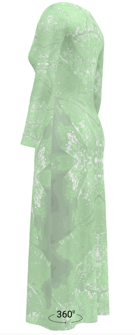Green Leaf Ladies Cardigan LONG