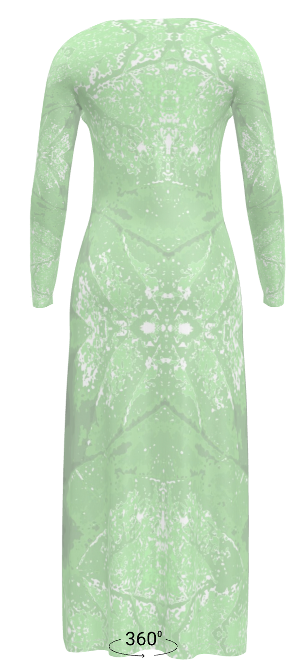 Green Leaf Ladies Cardigan LONG