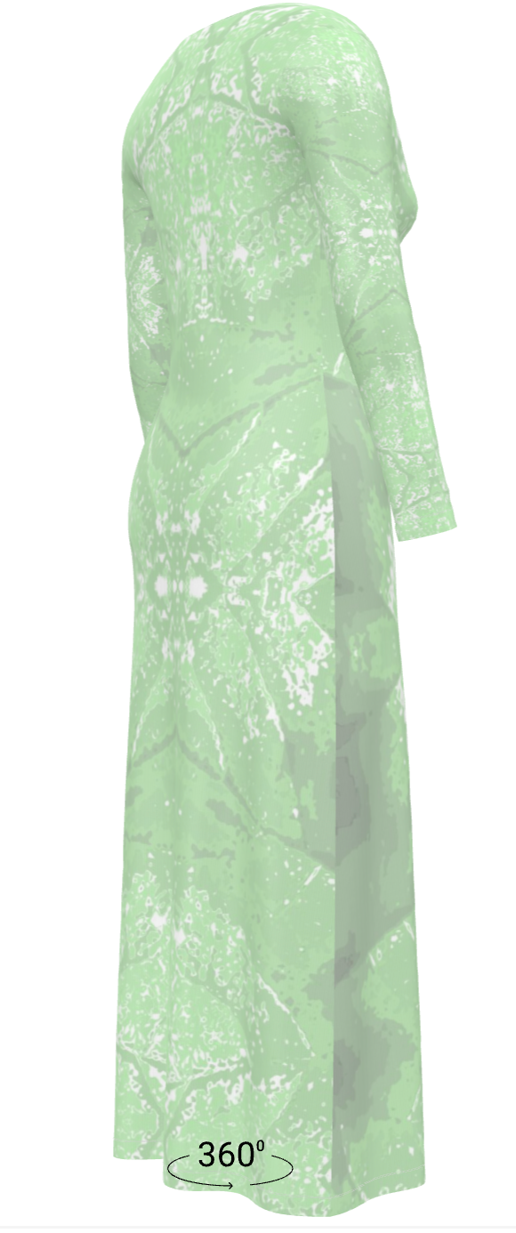 Green Leaf Ladies Cardigan LONG