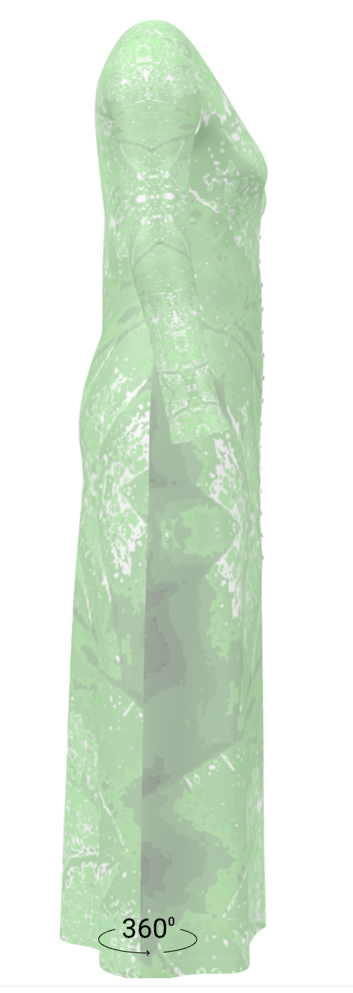 Green Leaf Ladies Cardigan LONG