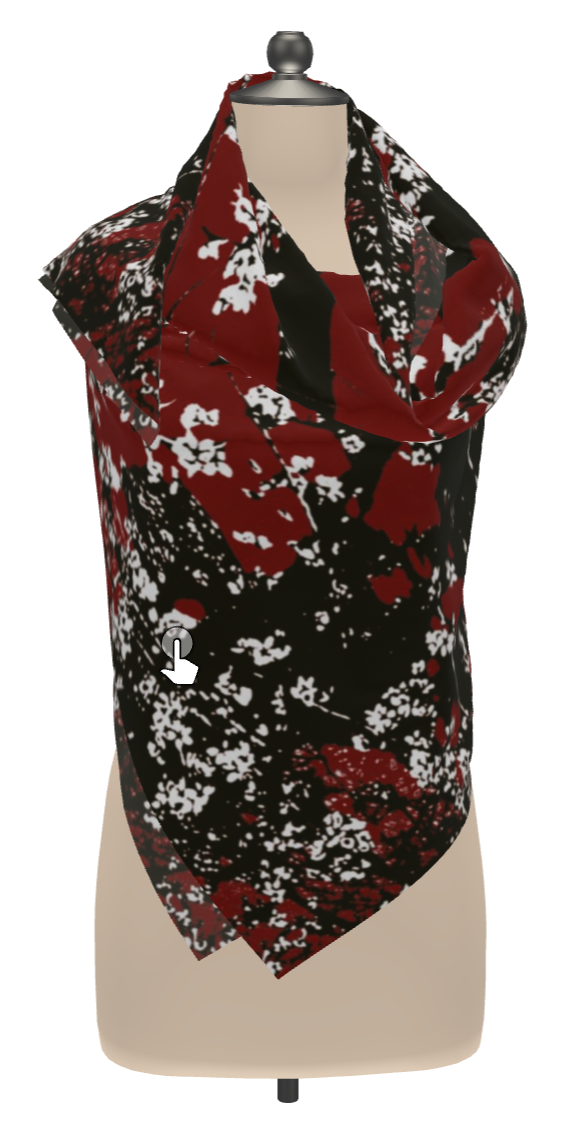 Mad Blossom Scarf Wrap or Shawl