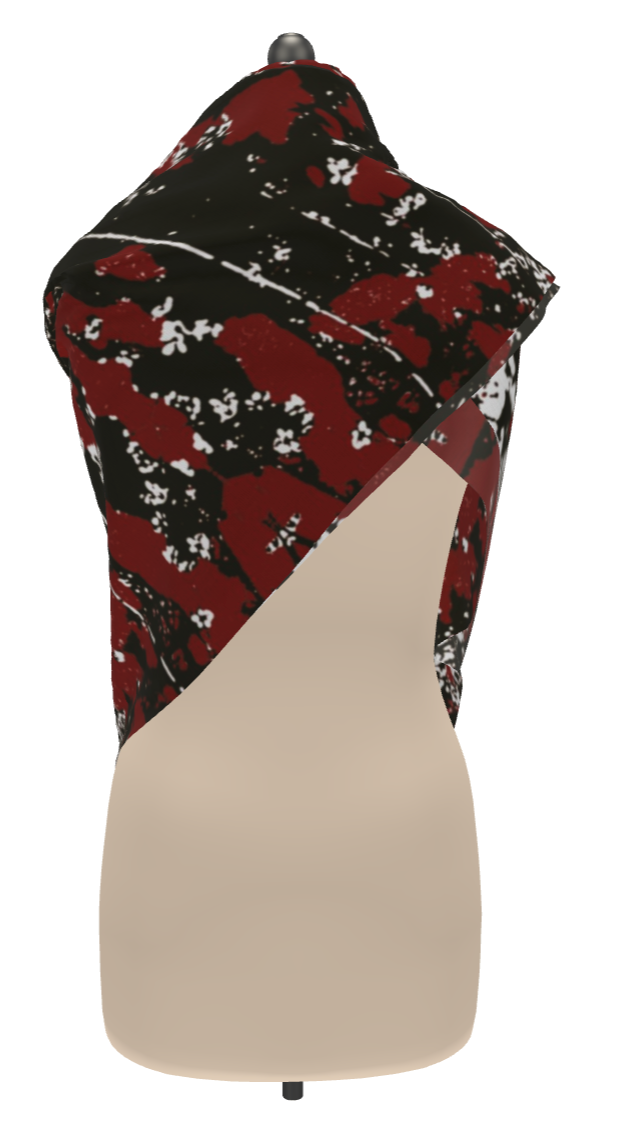 Mad Blossom Scarf Wrap or Shawl