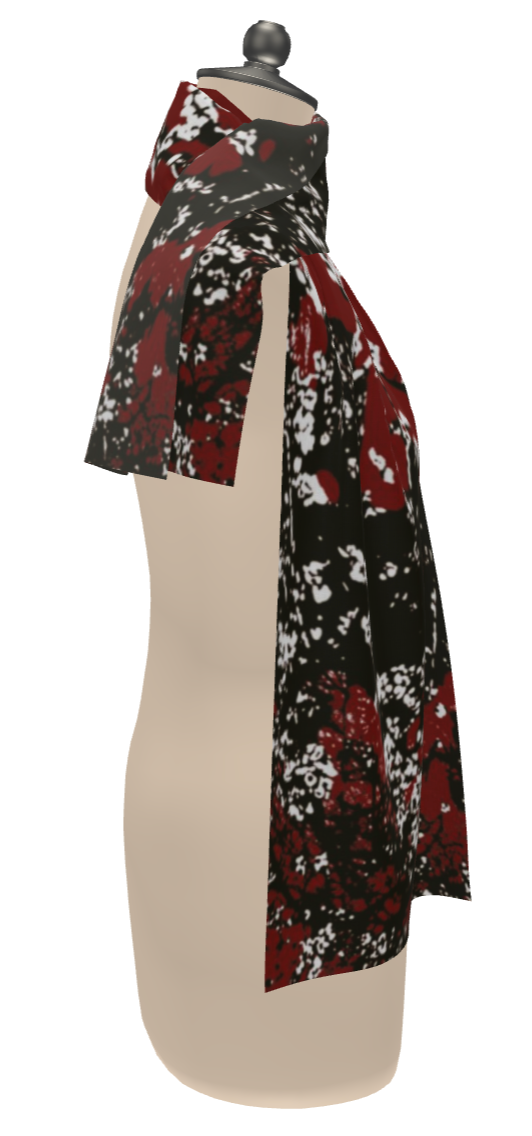 Mad Blossom Scarf Wrap or Shawl
