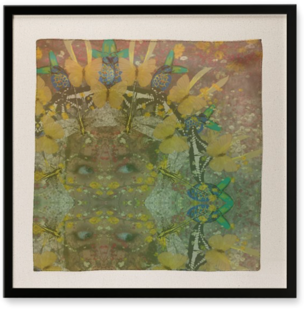 Wonderland Framed Silk Scarf
