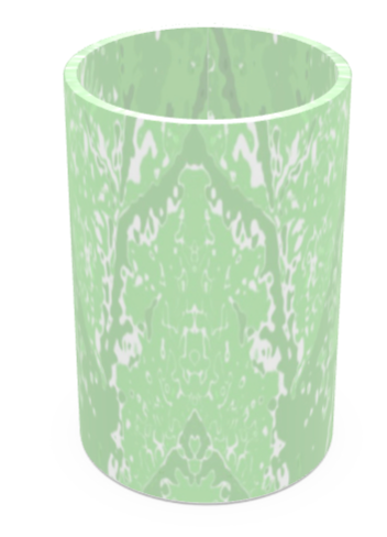 Green Leaf Glass Vase