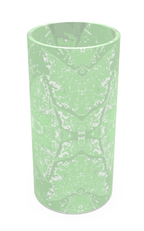 Green Leaf Glass Vase