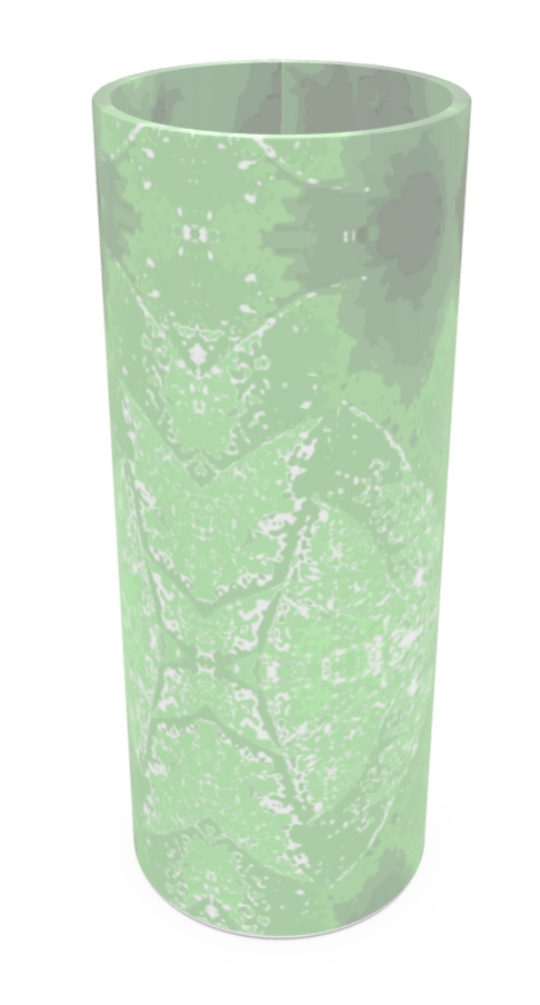 Green Leaf Glass Vase
