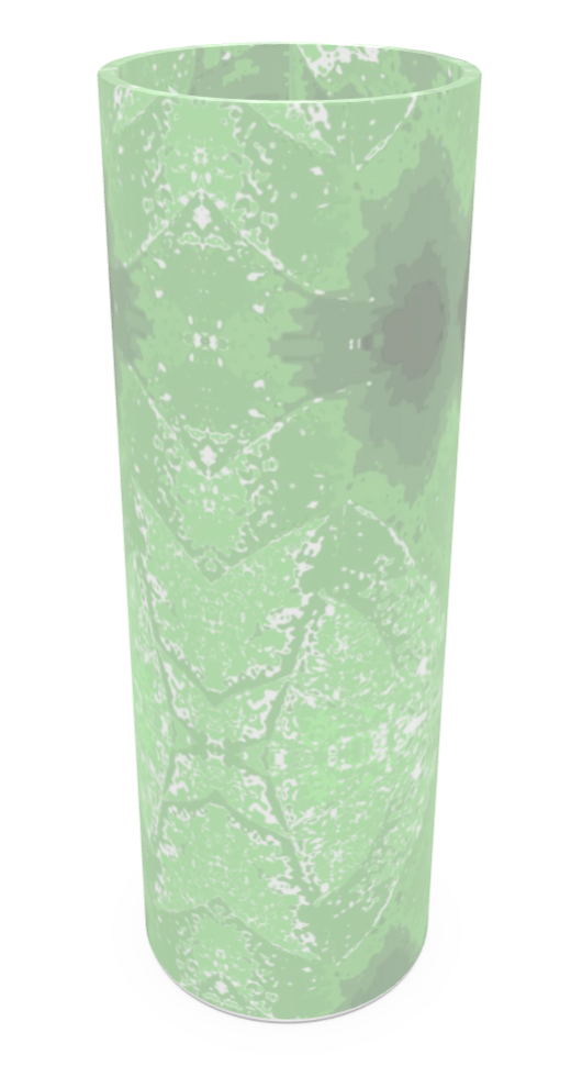 Green Leaf Glass Vase