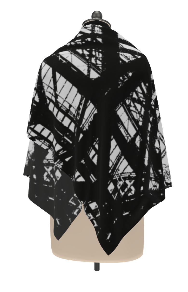 Hot Metal Scarf Wrap or Shawl