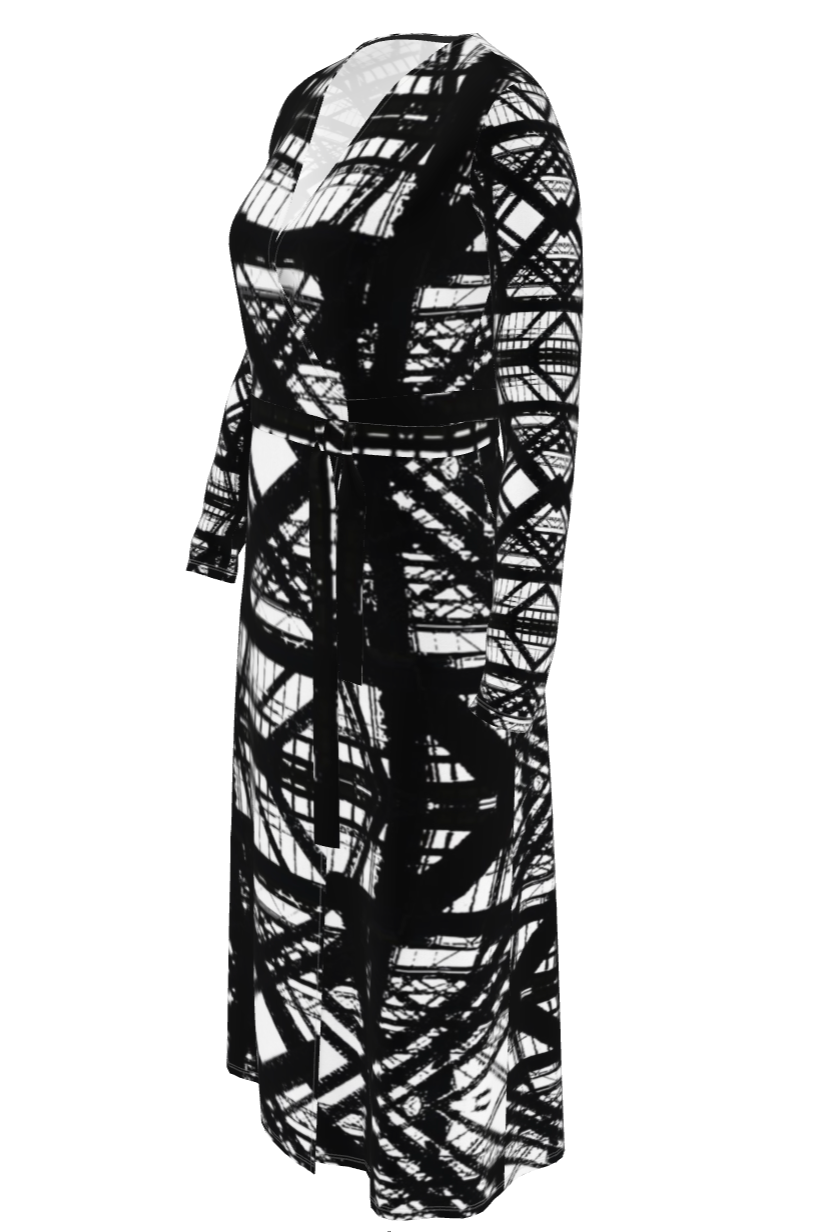 Hot Metal Wrap Dress