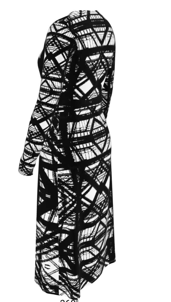 Hot Metal Wrap Dress