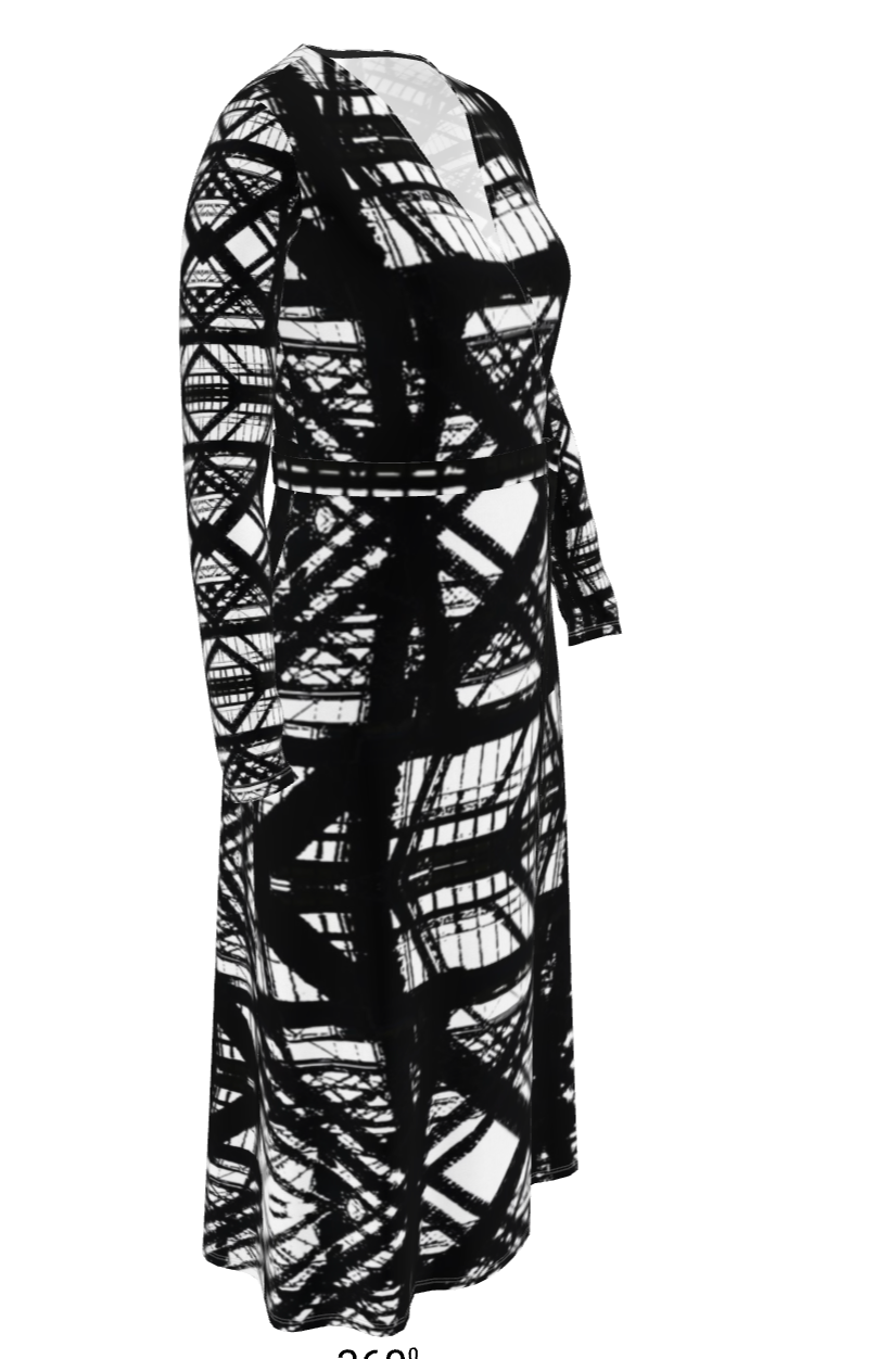 Hot Metal Wrap Dress
