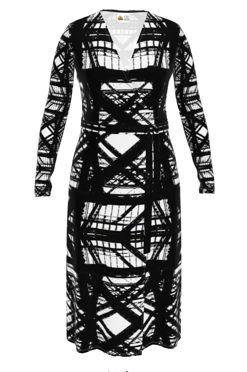 Hot Metal Wrap Dress