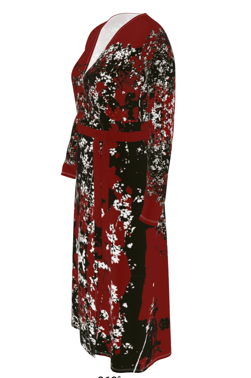 Mad Blossom Wrap Dress