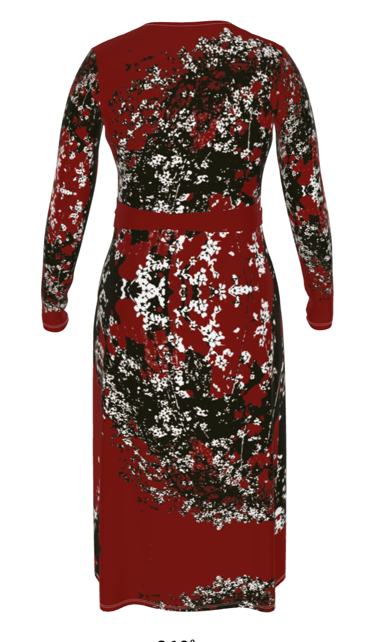 Mad Blossom Wrap Dress
