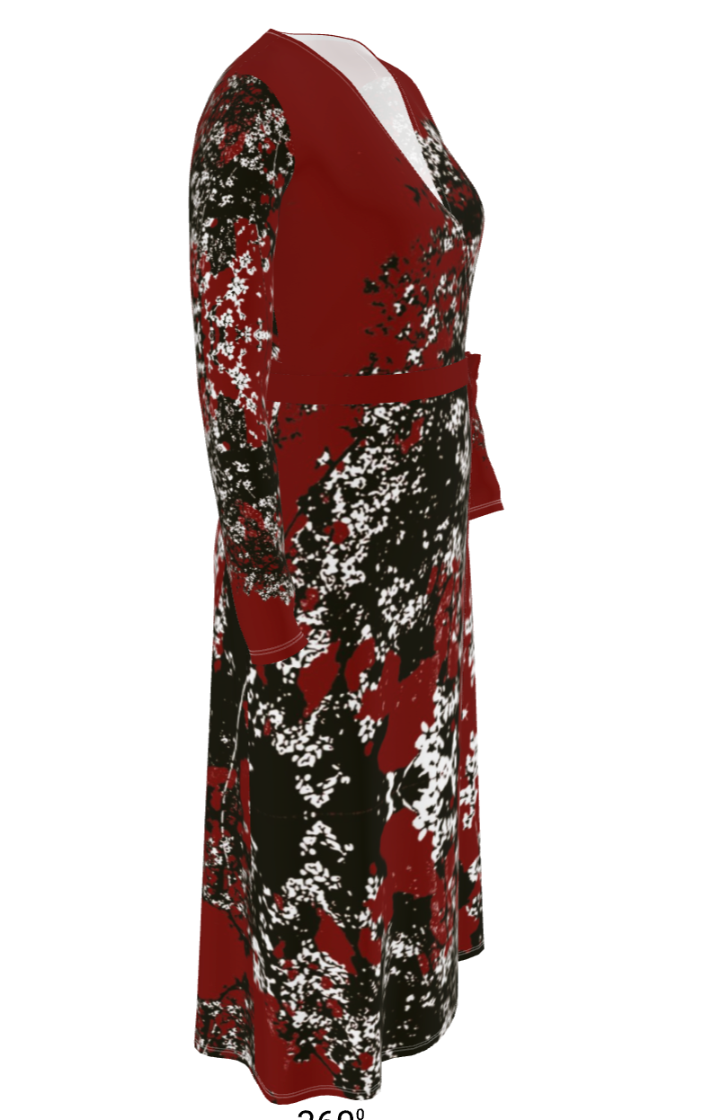 Mad Blossom Wrap Dress