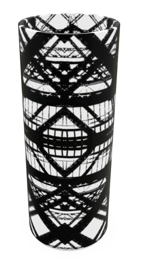 Hot Metal Glass Vase