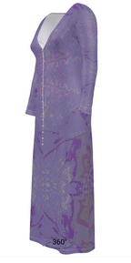 Purple leaf Ladies Cardigan SHORT/LONG