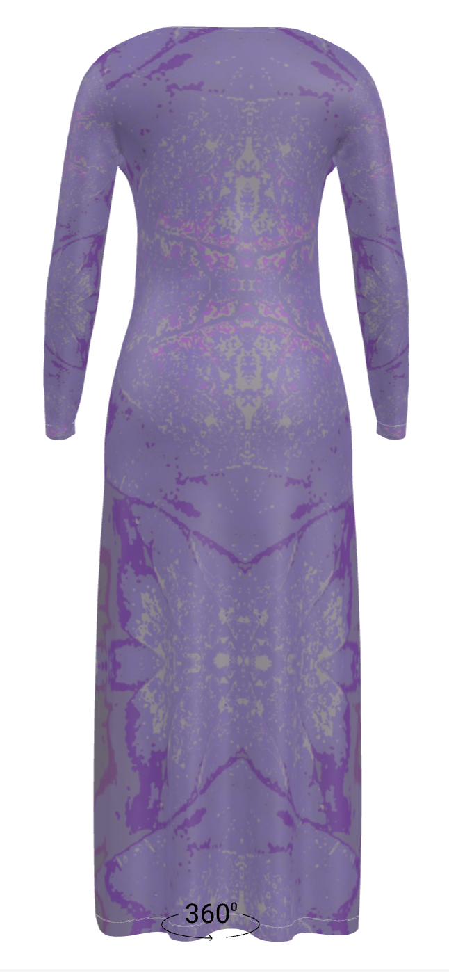 Purple leaf Ladies Cardigan SHORT/LONG