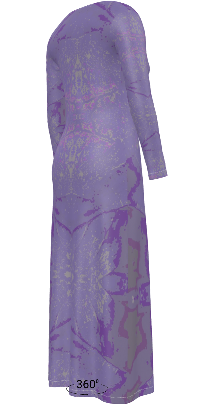 Purple leaf Ladies Cardigan SHORT/LONG