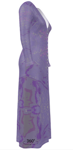 Purple leaf Ladies Cardigan SHORT/LONG