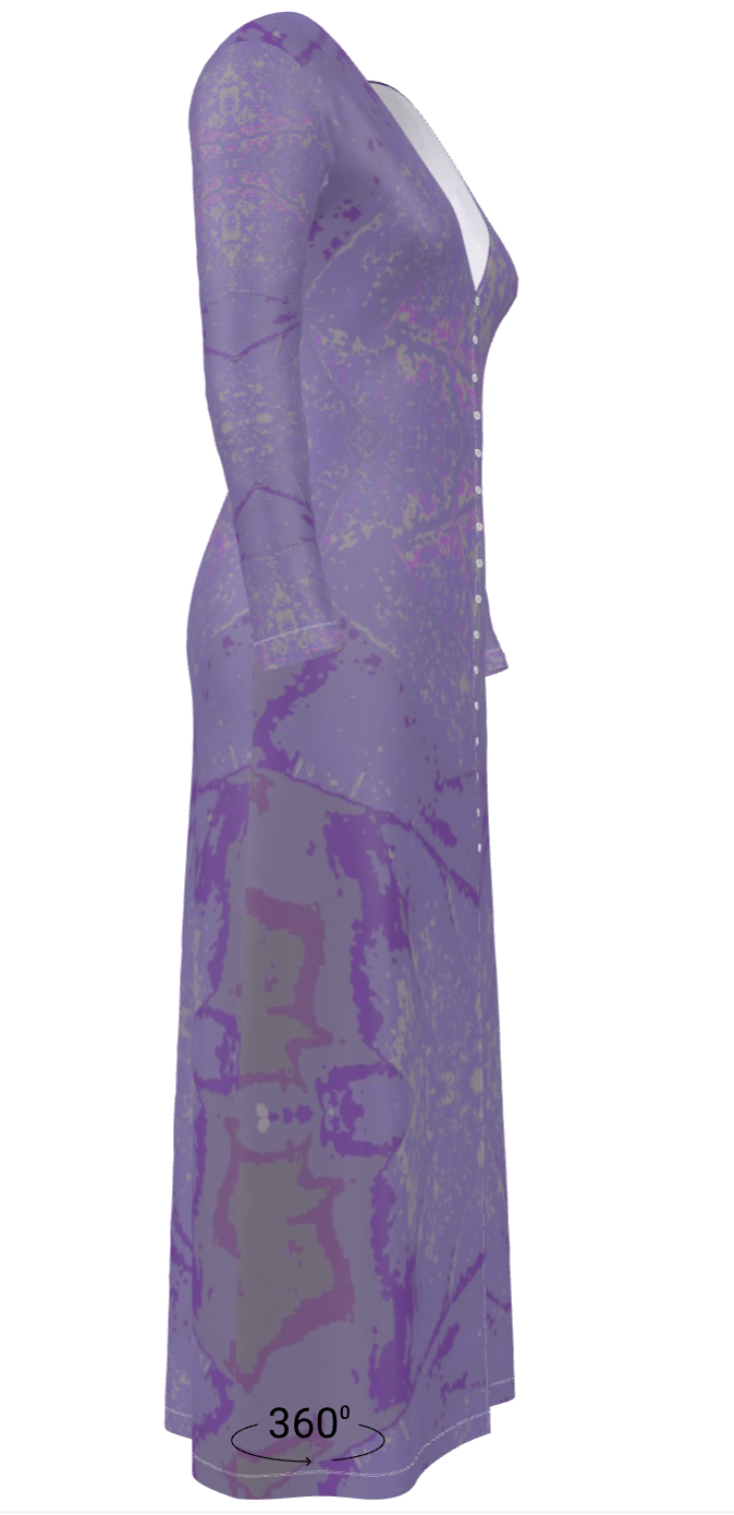 Purple leaf Ladies Cardigan SHORT/LONG