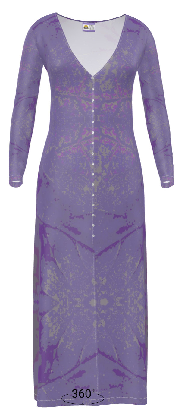 Purple leaf Ladies Cardigan SHORT/LONG