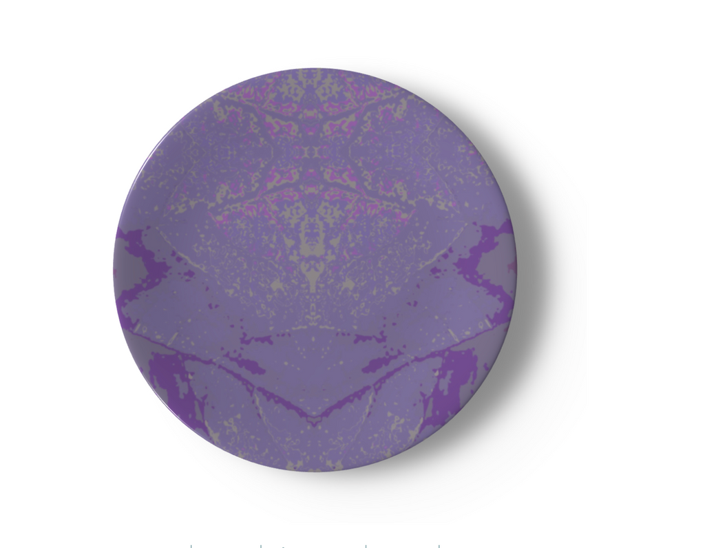 Purple Leaf China Plates