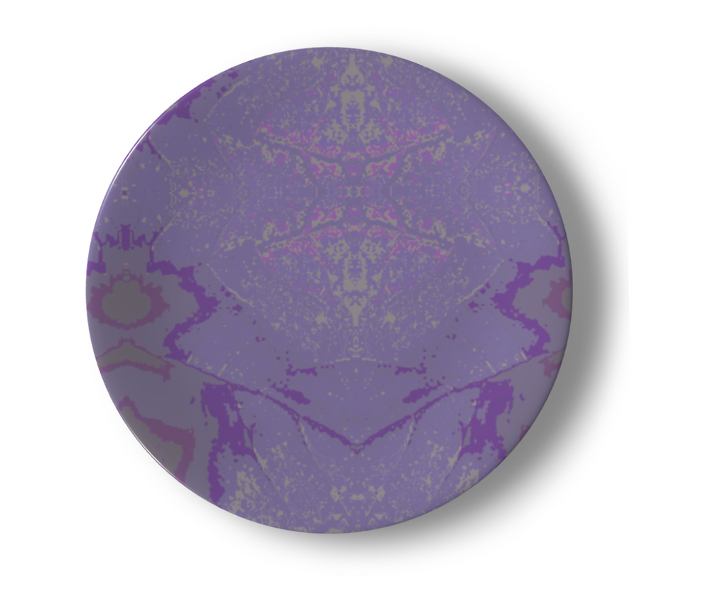 Purple Leaf China Plates
