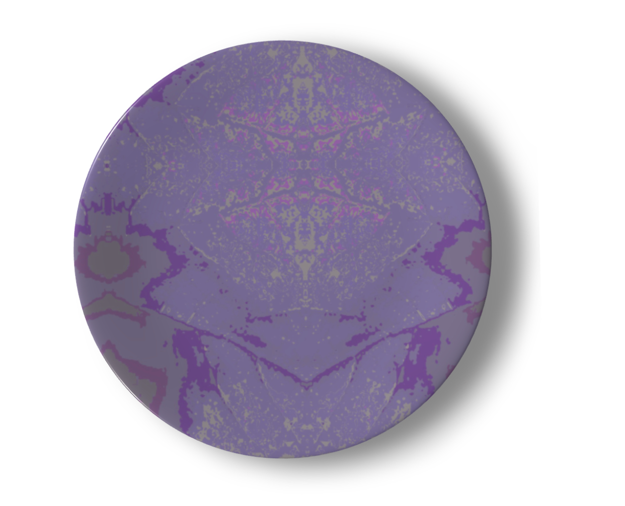 Purple Leaf China Plates